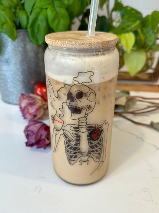 Death Before Decaf 20 fl oz Glass Tumbler